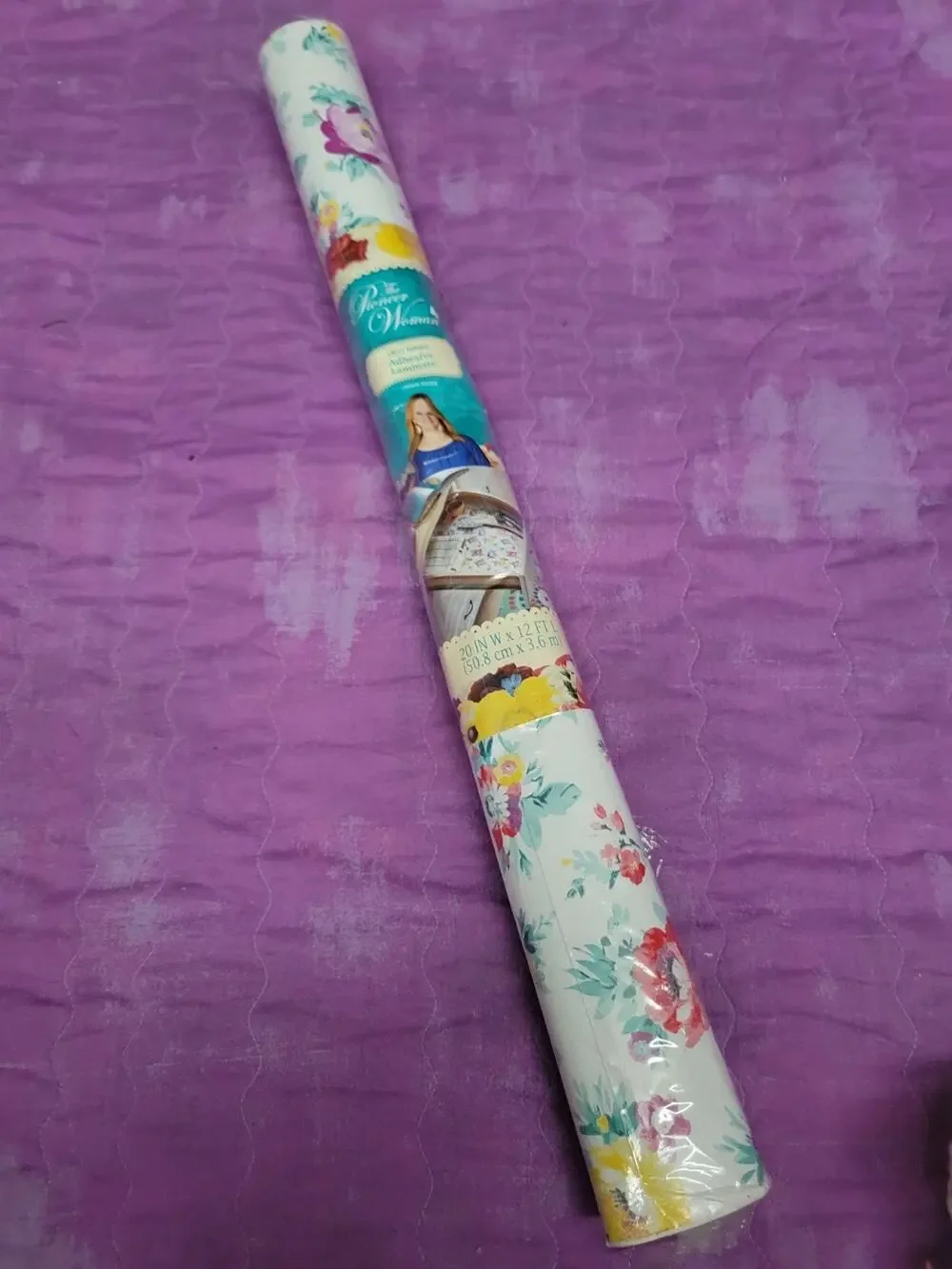 Pioneer Woman Flea Market Adhesive Laminate Farmhouse Liner 12 Ft Floral New